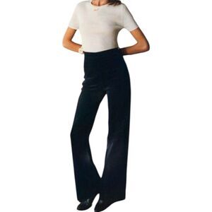 Alexa Chung x AG Jeans Corduroy Pants Womens 27 Navy Blue High Rise Bootcut NEW